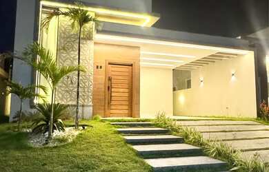 Imagem: A casa em condomínio possui 3 Dormitórios, 4 Banheiros e