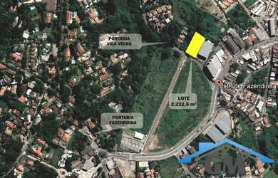 Imagem: O terreno possui 2.222m² de Área e está localizado em Jardim