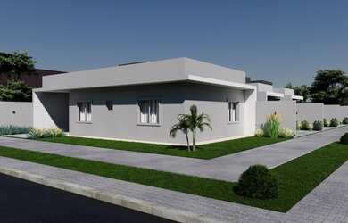 Imagem: A casa possui 2 Dormitórios, 1 Banheiro, 2 Vagas na garagem