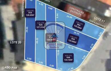 Imagem: O terreno possui 126m² de Área e está localizado em Jardim
