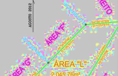 Imagem: O terreno possui 2.045m² de Área e está localizado em Corrêas