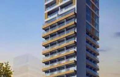 Imagem: O apartamento possui 1 Dormitório, 1 Banheiro, 1 Vaga na garagem