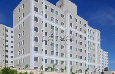 Imagem: O apartamento possui 2 Dormitórios, 1 Banheiro, 1 Vaga na garagem