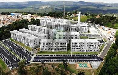 Imagem: O apartamento possui 2 Dormitórios, 1 Banheiro, 1 Vaga na garagem