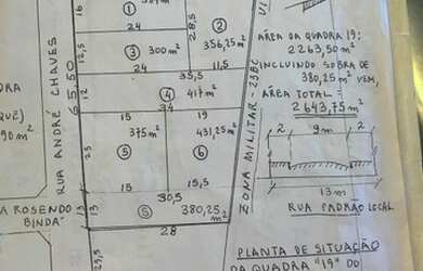 Imagem: O terreno possui 2.647m² de Área e está localizado em Parreão