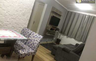 Imagem: O apartamento possui 2 Dormitórios, 1 Banheiro, 1 Vaga na garagem