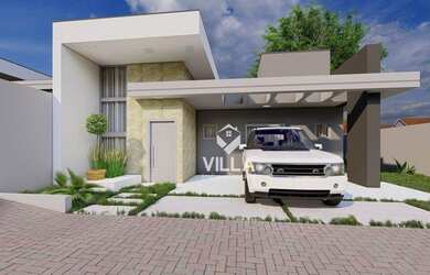 Imagem: A casa possui 2 Dormitórios, 1 Banheiro, 2 Vagas na garagem