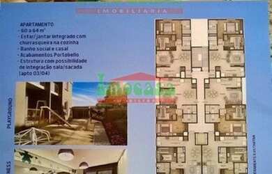 Imagem: O apartamento possui 2 Dormitórios, 2 Banheiros, 1 Vaga na