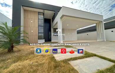 Imagem: A casa em condomínio possui 4 Dormitórios, 4 Banheiros, 2