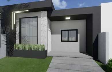 Imagem: A casa em condomínio possui 3 Dormitórios, 2 Banheiros, 2