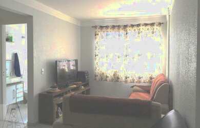 Imagem: O apartamento possui 2 Dormitórios, 1 Banheiro, 1 Vaga na garagem