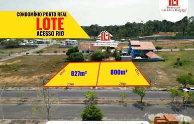 Imagem: O terreno possui 800m² de Área e está localizado em Tarumã