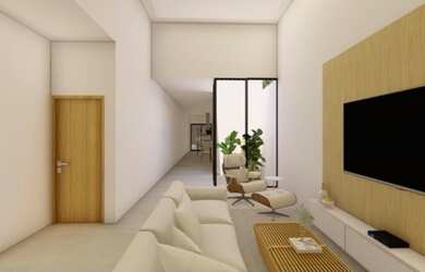 Imagem: A casa em condomínio possui 3 Dormitórios, 3 Banheiros, 3