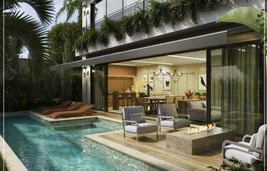 Imagem: A casa em condomínio possui 4 Dormitórios, 5 Banheiros, 5