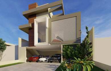 Imagem: A casa em condomínio possui 3 Dormitórios, 3 Banheiros, 4