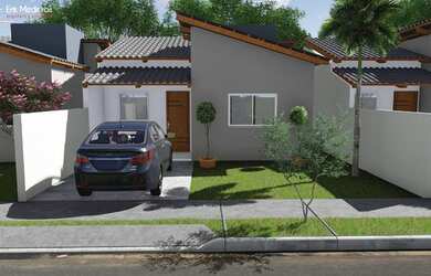 Imagem: A casa possui 2 Dormitórios, 1 Banheiro, 1 Vaga na garagem