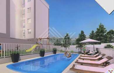 Imagem: O apartamento possui 2 Dormitórios, 1 Banheiro, 2 Vagas na