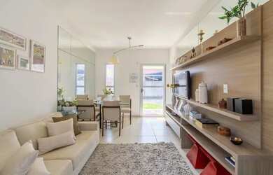 Imagem: A casa em condomínio possui 3 Dormitórios, 2 Banheiros, 2