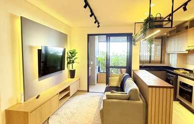 Imagem 3: Edifício Blend. Churrasqueira, Imóvel mobiliado, Ar-condicionadoe85m²...