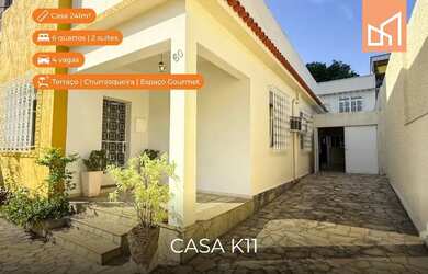 Imagem: A casa possui 5 Dormitórios, 4 Banheiros, 4 Vagas na garagem