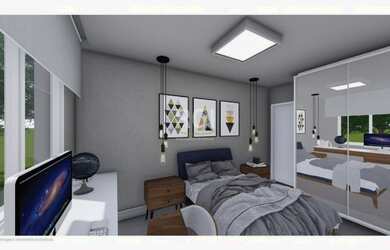 Imagem: O apartamento possui 1 Dormitório, 1 Banheiro, 42m² de Área