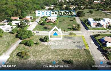Imagem: O terreno possui 820m² de Área e está localizado em Pipa