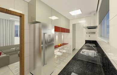 Imagem: O apartamento possui 3 Dormitórios, 3 Banheiros, 2 Vagas na