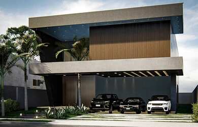 Imagem: A casa em condomínio possui 4 Dormitórios, 5 Banheiros, 3