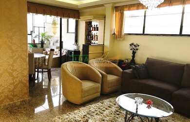 Imagem: O apartamento na cobertura possui 3 Dormitórios, 4 Banheiros