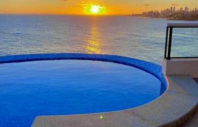 Imagem: O apartamento na cobertura possui 4 Dormitórios, 5 Banheiros