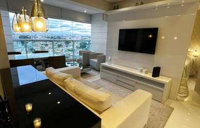 Imagem: O apartamento possui 1 Dormitório, 2 Banheiros, 1 Vaga na garagem