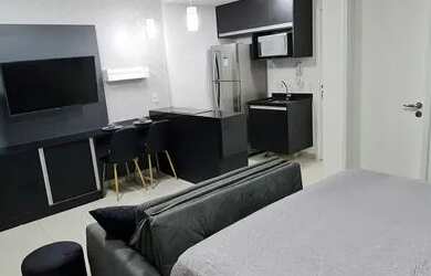 Imagem: O apartamento possui 1 Dormitório, 1 Banheiro, 53m² de Área