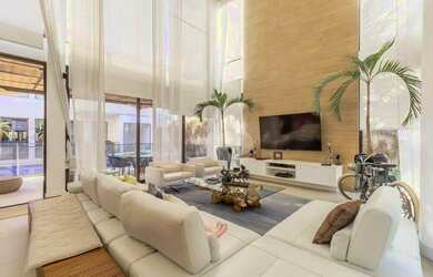 Imagem: A casa em condomínio possui 5 Dormitórios, 5 Banheiros, 3