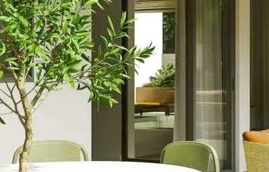 Imagem: O apartamento possui 1 Dormitório, 2 Banheiros, 1 Vaga na garagem