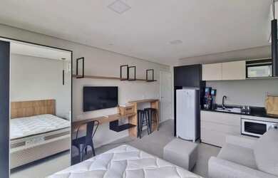 Imagem: A kitnet possui 1 Dormitório, 1 Banheiro, 24m² de Área, Imóvel