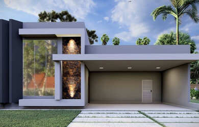 Imagem: A casa em condomínio possui 3 Dormitórios, 5 Banheiros, 4