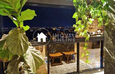 Imagem: O apartamento na cobertura possui 3 Dormitórios, 4 Banheiros