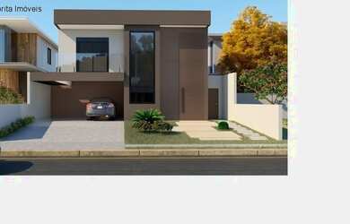 Imagem: A casa em condomínio possui 4 Dormitórios, 4 Banheiros, 2