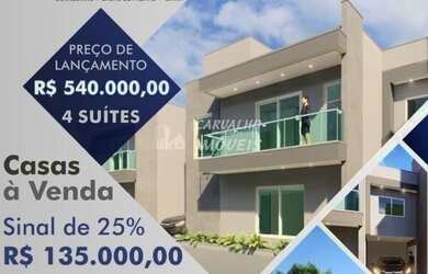 Imagem: A casa em condomínio e possui 4 Dormitórios, 5 Banheiros