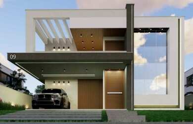 Imagem: A casa possui 3 Dormitórios, 4 Banheiros, 4 Vagas na garagem