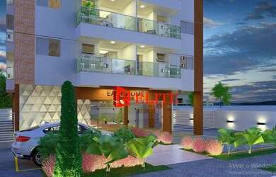 Imagem: O apartamento possui 1 Dormitório, 2 Banheiros, 2 Vagas na