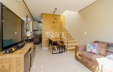 Imagem: A casa em condomínio possui 2 Dormitórios, 2 Banheiros, 1