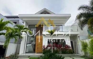 Imagem: A casa em condomínio possui 4 Dormitórios, 5 Banheiros, 2