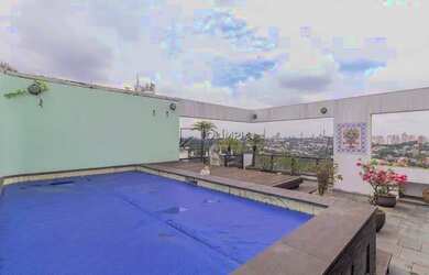 Imagem: O apartamento na cobertura possui 3 Dormitórios, 5 Banheiros