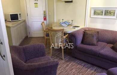 Imagem: O studio possui 1 Dormitório, 1 Banheiro, 1 Vaga na garagem