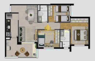 Imagem 2: Apartamento à venda no bairro Ferreira Butantã Vila Sonia - São Paulo/SP,...