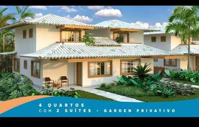 Imagem: A casa em condomínio possui 4 Dormitórios, 4 Banheiros, 3