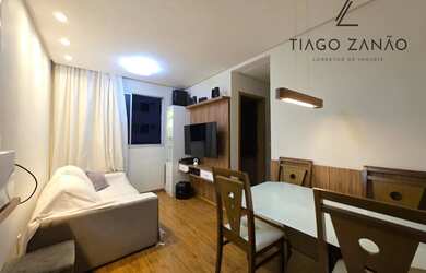 Imagem: O apartamento possui 2 Dormitórios, 1 Banheiro, 1 Vaga na garagem