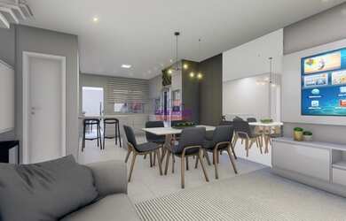 Imagem: A casa possui 3 Dormitórios, 2 Banheiros, 2 Vagas na garagem