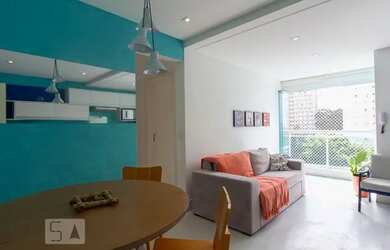 Imagem: O apartamento possui 1 Dormitório, 1 Banheiro, 1 Vaga na garagem